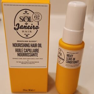 Sol de Janeiro Nourishing Hair Oil & Milky Leave-In Conditioner (Bundle)